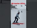 ski teacher skiing with students in zermatt switzerland contact for lesson