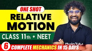 RELATIVE MOTION - Complete Chapter in One Video || Concepts+PYQs || Class 11th NEET