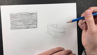 049 Learn how to draw wood texture and apply it to a form