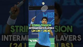 How To Choose the Best String Tension for Badminton Rackets ? #shorts  #badminton #badmintonlovers