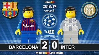 Barcelona vs Inter 2-0 • Champions League 2019 (24/10/2018) All Goals Highlights Lego Football