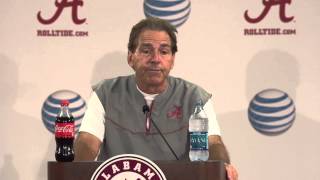 Watch Nick Saban get upset about his unauthorized biography