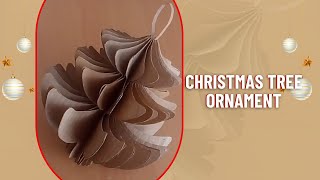 Easy 3D Honeycomb Christmas Tree Ornament l Best out of waste cardboard boxes