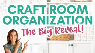 The BIG Reveal - How I Organized My Craft Room | Craft Room Tour