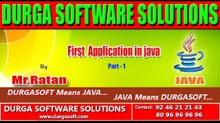 Corejava-Basics-First Application in java Part-1