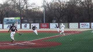 Hound Ball at its best. Josh Griffith executes the hit run sending Lance Barkley to third,