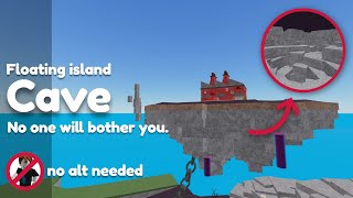 Secret floating island cave in fling things and people roblox. No one will bother you now.