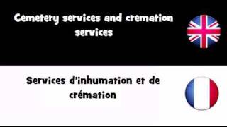 APPRENDRE L'ANGLAIS = Services d'inhumation et de crémation