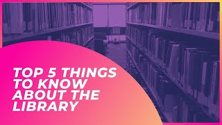 The top 5 things to know about the uOttawa Library