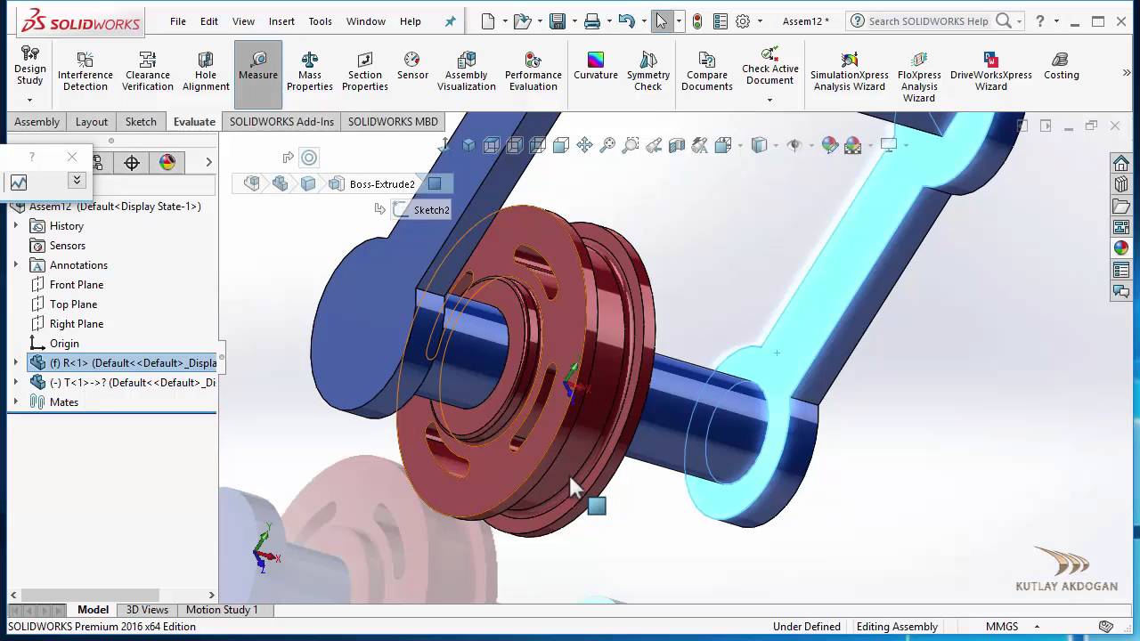 Solidworks Assembly Advanced Mates_Solidworks Gelişmiş Montaj ...