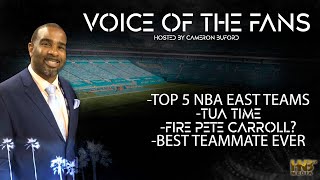 Voice of the Fans: Week 131 - Top 5 NBA East Teams, Harden's Kryptonite, Fire Pete Carroll?