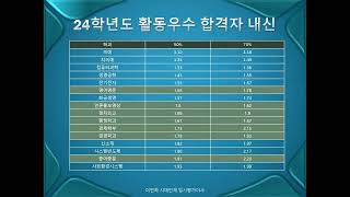 입시공부 4-1편 연세대 26학년도 입시안(문과+이과) 수시전형(추천/활동우수/국제형/특기자) 시대인재 이민하 입시평가이사. (25. 1.20)