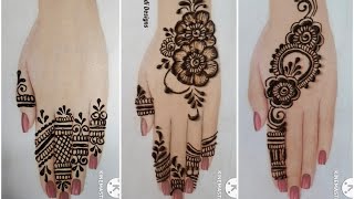 Top 3 new stylish back hand mehndi design/Mehndi designs/Simple mehndi designs/Mehndi design 2024