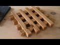 how to make a wooden trivet