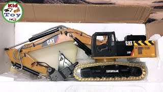 KID TOY TV|| RC EXCAVATOR UNBOXING HYDRAULIC CAT 336D ||TOY  REVIEW AND FIRST TIME DIRTY