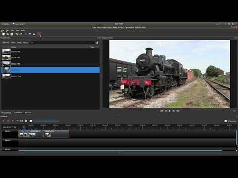 OpenShot: Proxy video clip editing. Edit large/long (4k) video clips.