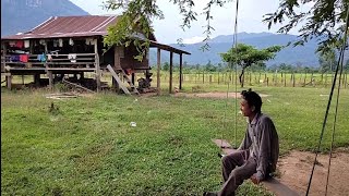 ชีวิตชาวนา บรรยากาศทุ่งนา ที่ทุ่งนาท่อน ม.คูนคำ  Lao Farmer life in Khammouane