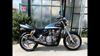 KAWASAKI ZEPHYR400 ZR400C - カワサキ ゼファー400 - BEET製ポイントカバー、オーリンズ製リアサス、ハリケーン製ハンドルバー 装備