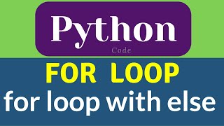 for loop with else | python for loop #shorts
