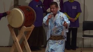 泉州音頭　花沢会会長 峯若　泉州音頭友の会音頭大会　2015.12.20