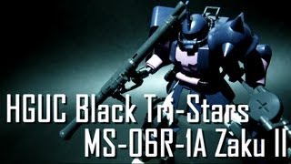 [Review] HGUC Black Tri-Stars MS-06R-1A Zaku II