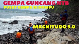 Gempa 1 Oktober 2021 di NTB, Gempa kuat Guncang Dompu, Sumbawa, Bima Lombok Timur baru Saja