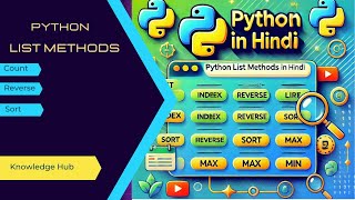"Master Python Lists: Index, Reverse, Sort, & More | Hindi Tutorial"