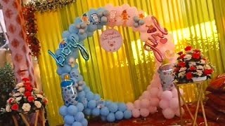 Baby shower decoration| balloon decoration| gender reveal|#lifestyle #diy  #homedecor #balloons