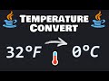 Code a Java temperature converter in 7 minutes! 🌡️