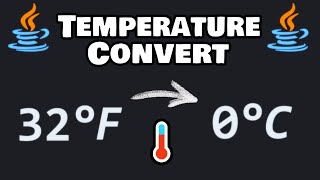 Code a Java temperature converter in 7 minutes! 🌡️