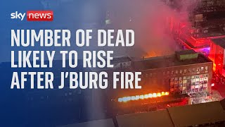 Death toll in South Africa fire likely to rise, say officials