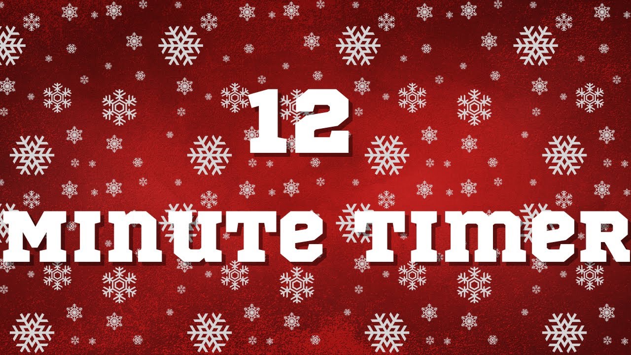 12 Minute Winter Timer Countdown Snowing Youtube