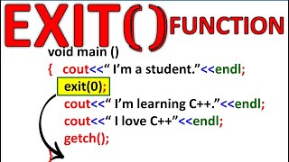 Exit Function in C++ Program | Study With Me | Class 12 ICS | National Book Foundation