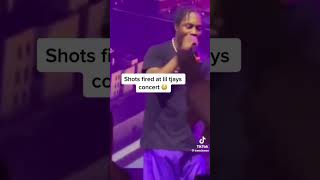 Shots fired at lil Tjay’s concert 😳 #shorts #pageforyou #fypシ #fyp #theycallmemog #liltjay #rapper