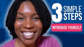 HOW TO INTRODUCE YOURSELF IN ENGLISH | 3 SIMPLE STEPS FOR SELF INTRODUCTION IN ENGLISH