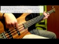 stevie wonder master blaster jammin bass cover play along tabs in video