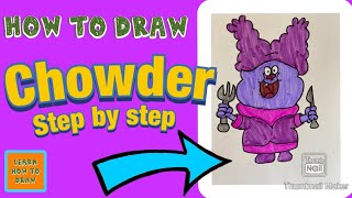How to Draw Chowder Step by Step