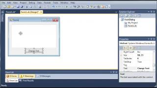 Visual Basic Tutorial 131 FontDialog 