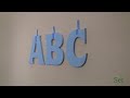 quick video on how to stud mount sign letters