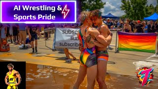 AI Wrestling & Sports Meets Pride Month: Celebrating Diversity and Strength #aiart #aiwrestling