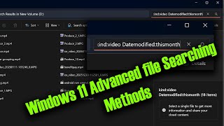 Windows 11 File Explorer Advanced Search Tips | Find Files Faster