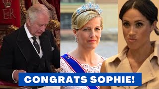 OMG! King Charles BESTOWS Sophie With PRESTIGEOUS TITLE Causing Meghan To THROW TANTRUM In Montecito