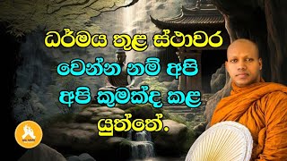 ධර්මය තුළ ස්ථාවර වෙන්න නම් අපි කුමක්ද කළ යුත්තේ.| Ven Hasalaka Seelawimala thero