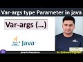 Var-args Type Parameter in java with example