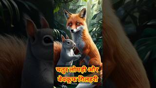 चतुर लोमड़ी और बेवकूफ गिलहरी || Ai Short Story In Hindi || #ai #trending#viralshort #aistorytelling