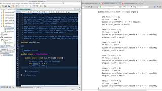 Java Chunk 1, Mod 3, Ex 0: Operators Practice