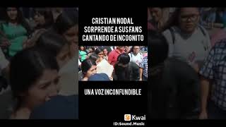 Cristian nodal sorprende a su público cantando de un disfraz