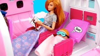 Barbie Doll LOL Family Morning Travel Routine in The Playground & Supermarket