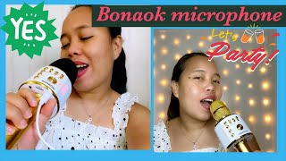 BONAOK BLUETOOTH WIRELESS KARAOKE MICROPHONE UNBOXING | REVIEW | IS IT WORTH IT??