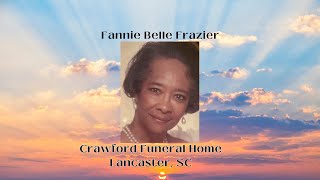 Funeral Service for Fannie Belle Frazier